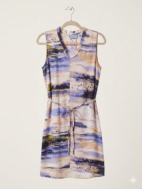 Simply Vera Vera Wang Blue and Cream Printed Blouse